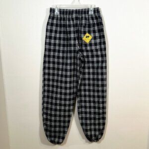 NWOT Vintage Skidz Pants Black& White Plaid Youth Size 3 Elastic Waist & Cuffs